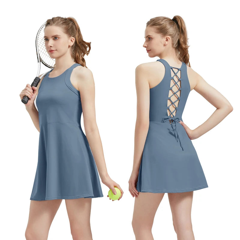 Tennis Skirt Set With Pockets